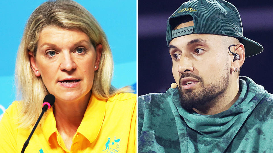 Nick Kyrgios and Kitty Chiller.