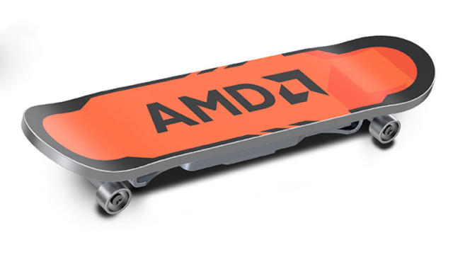 This AMD-branded finger skateboard flash drive slides into your USB port —  128GB pen drive delivers 400 MB/s speeds via USB Type-A and Type-C  connectors