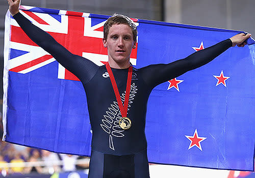 Previously known as 'the Flying Mullet', Archbold picked up his first Commonwealth Games gold in the men's scratch race. He had already won bronze with the team pursuit in Glasgow.