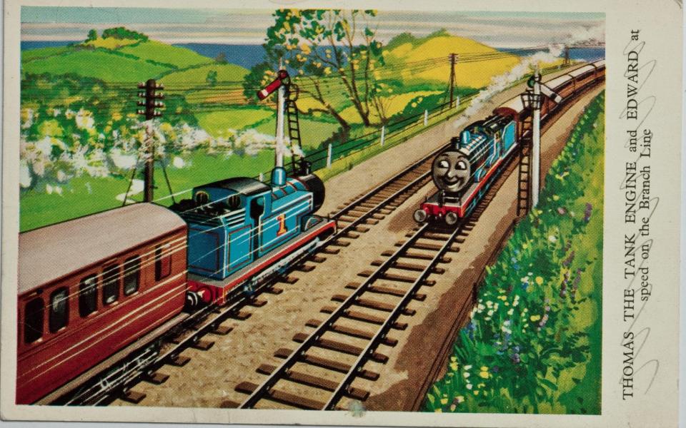 A copy of an illustration from one of Rev Awdry's original Thomas books - Andrew Crowley