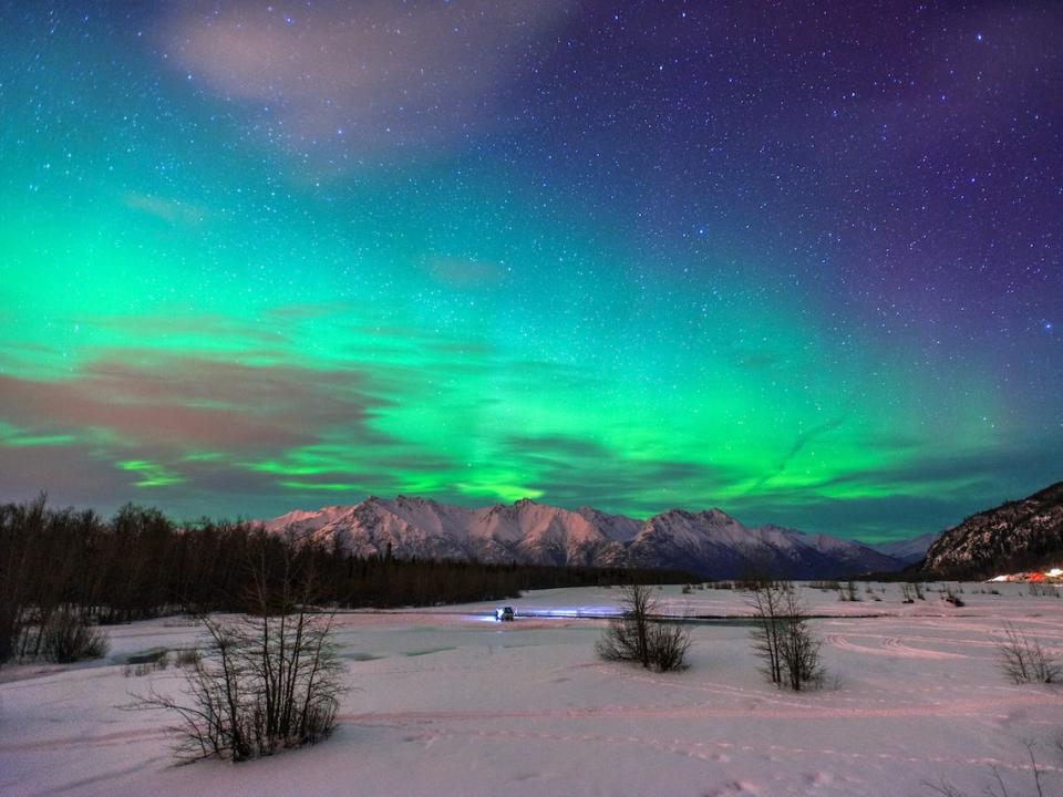 You can see the Northern Lights in Alaska.