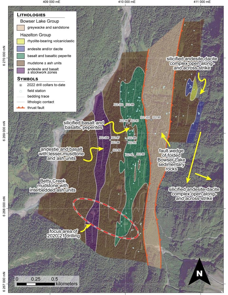 Eskay Mining Corp., Wednesday, July 6, 2022, Press release picture