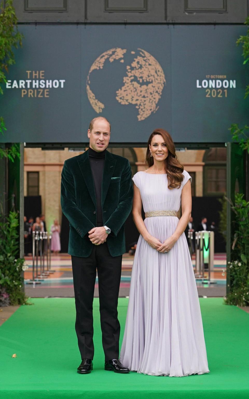 The Prince and Princess of Wales attend the first Earthshot Prize awards ceremony at Alexandra Palace in London - Dominic Lipinski/PA