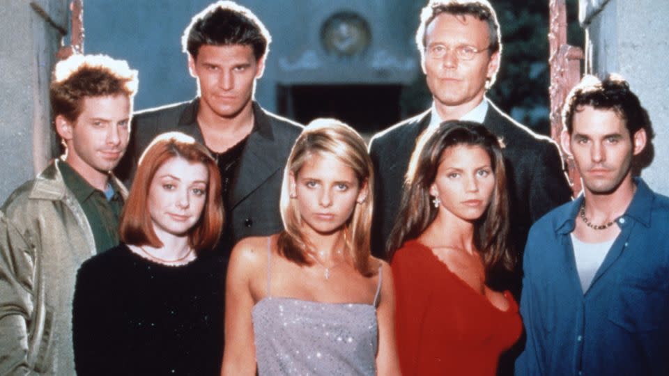 The original cast of the TV series, "Buffy the Vampire Slayer," is pictured here. - Pictorial Press Ltd/Alamy Stock Photo
