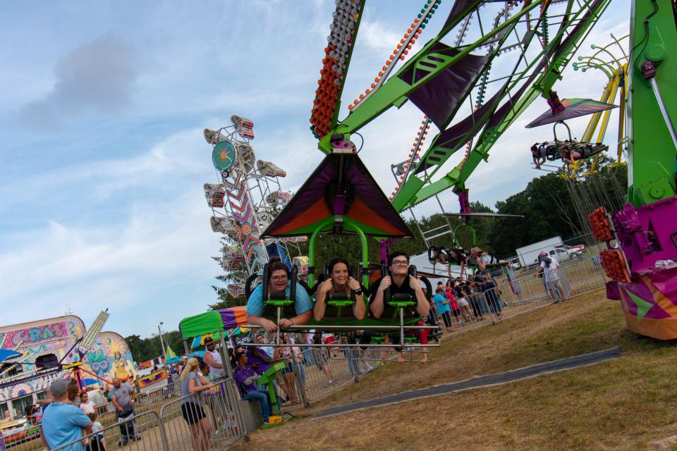 It was all smiles on the carnival rides at the Westport Fair on Saturday, July 16, 2022.