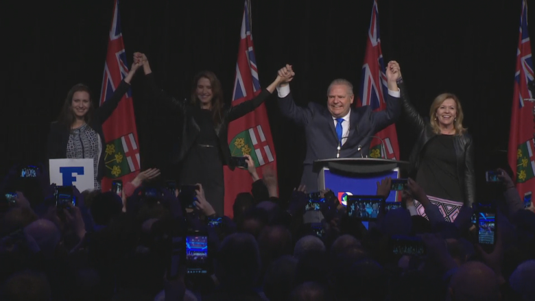 Doug Ford touts 'united' Ontario PC caucus at Toronto rally