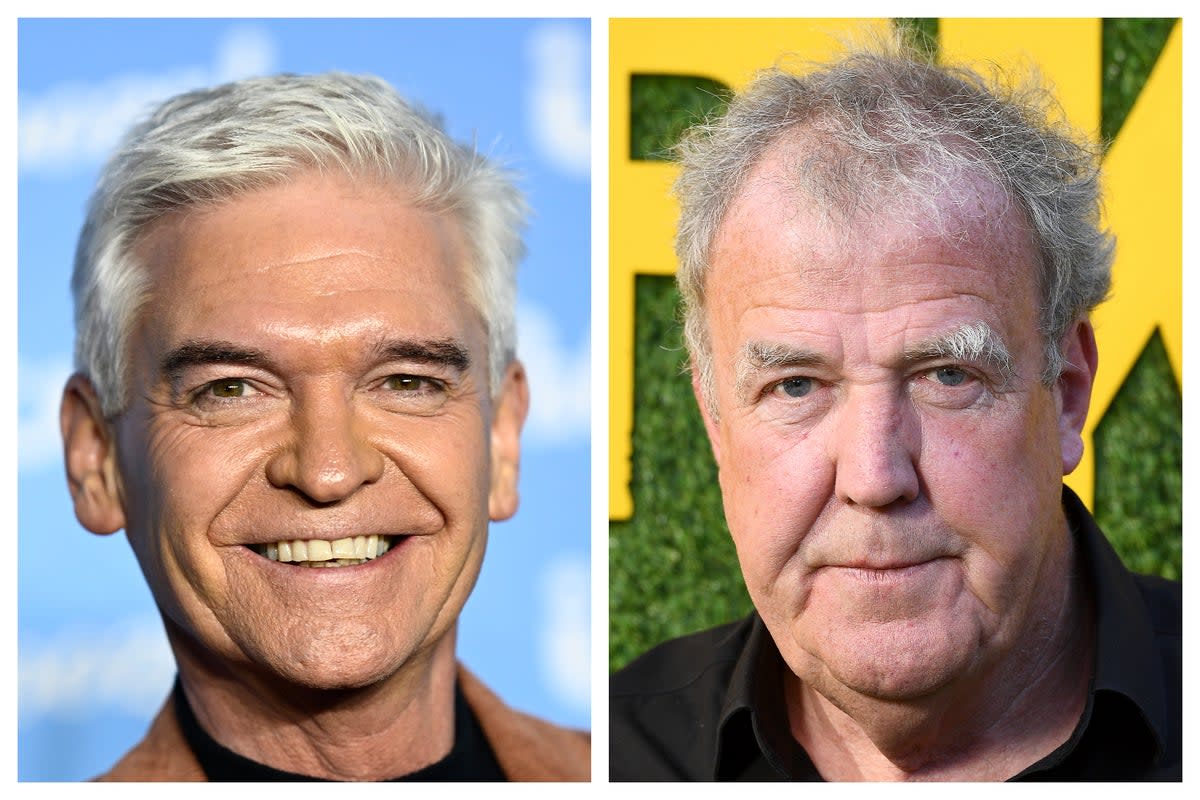 Phillip Schofield and Jeremy Clarkson (right) (Getty)