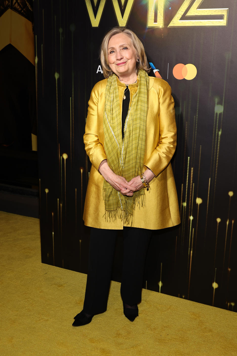 NEW YORK, NEW YORK - APRIL 17: Hillary Rodham Clinton attends the broadway opening night of "The Wiz" at Marquee Theatre on April 17, 2024 in New York City. (Photo by Jamie McCarthy/Getty Images)