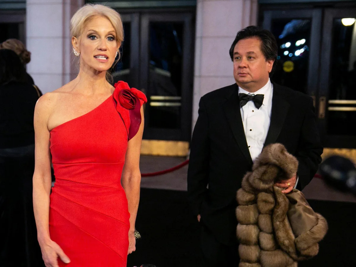 Kellyanne Conway says the media made her husband 'a psychiatrist diagnosing his ..