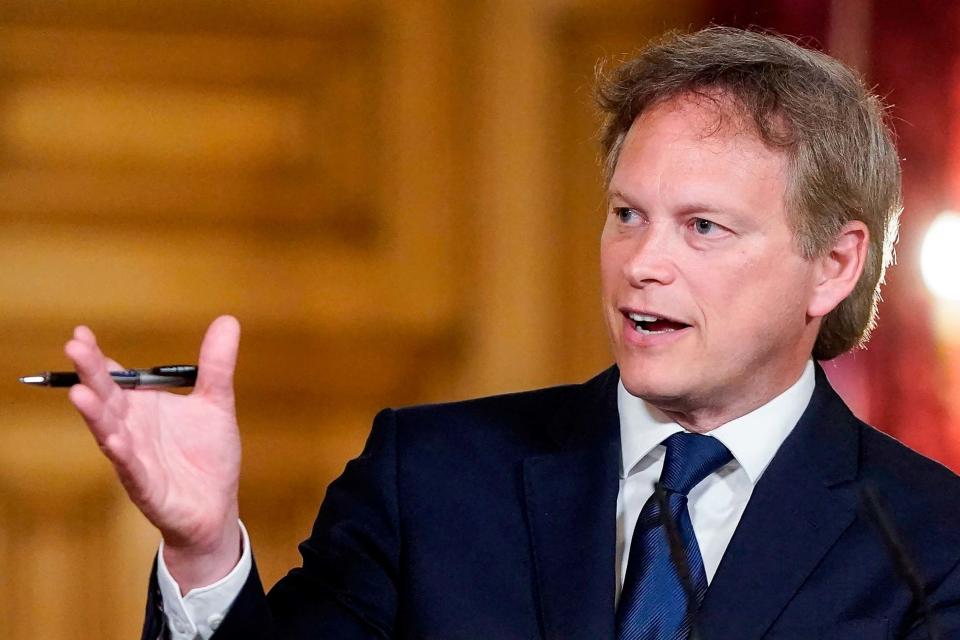 Transport Minister Grant Shapps (10 Downing Street/AFP via Getty)