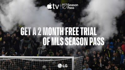 A partir de hoy, los propietarios de LG Smart TV en los Estados Unidos pueden obtener un Pase de temporada de la MLS de dos meses gratis en la aplicación Apple TV para ver en vivo todos los partidos de fútbol de las ligas mayores, incluidos los playoffs, el MLS All-Star, la Copa de la Liga y más.  pantalla de inicio