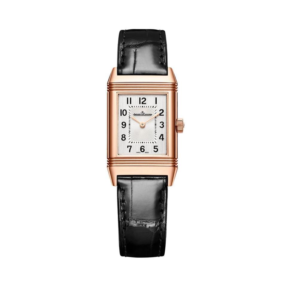 <p><a href="https://www.jaeger-lecoultre.com/us-en/watches/reverso/reverso-classic/reverso-classic-monoface-pink-gold-q2602540" rel="nofollow noopener" target="_blank" data-ylk="slk:Shop Now;elm:context_link;itc:0;sec:content-canvas" class="link ">Shop Now</a></p><p>Reverso Classic</p><p>jaeger-lecoultre.com</p>