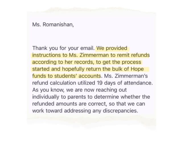 Kelly Romanishan, a parent who enrolled her son in The Hive, contacted the state treasurer’s office to ask about a refund of Hope Scholarship funds when the microschool closed. (Courtesy of Kelly Romanishan)