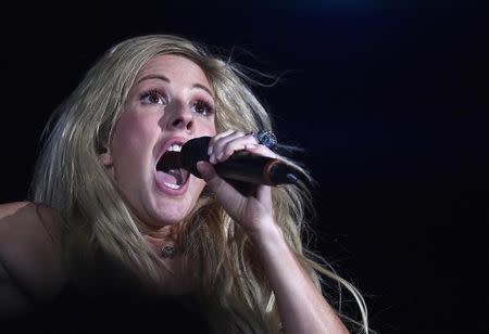 Ellie Goulding performs during the closing ceremony for the Invictus Games at the Olympic Park in east London, September 14, 2014. REUTERS/Toby Melville