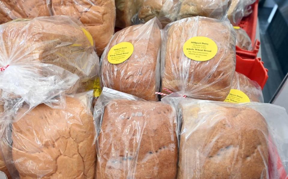 The shop sells baked goods, like whole wheat bread. Helayne Seidman