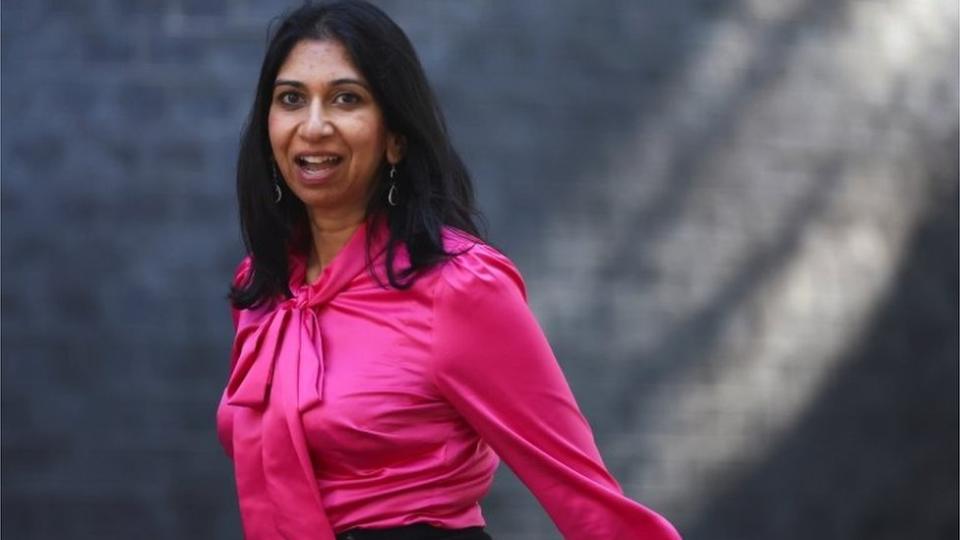 Suella Braverman arriving at Downing Street on 7 June