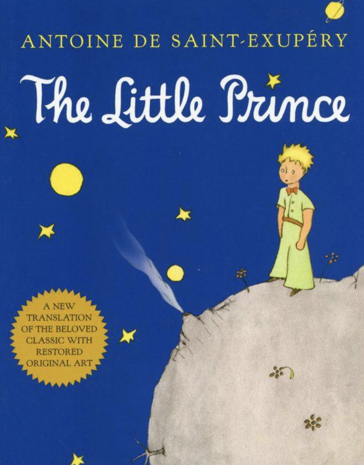 The cover of "The Little Prince" by Antoine de Saint-Exupéry.