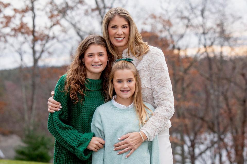 Congresswoman Lori Trahan with daughters Grace (L) and Catherine (R)