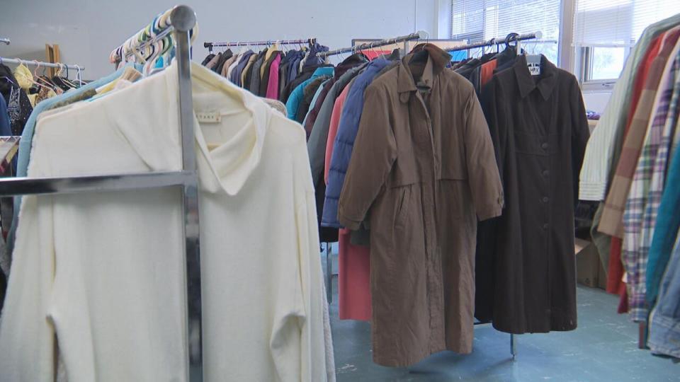 Clothing donations are some of the items HENS offers to newcomers.