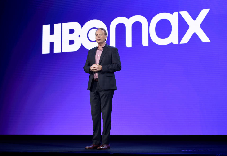 BURBANK, CALIFORNIA - OCTOBER 29: Robert Greenblatt, Chairman of WarnerMedia Entertainment & Direct-To-Consumer,  speaks onstage at HBO Max WarnerMedia Investor Day Presentation at Warner Bros. Studios on October 29, 2019 in Burbank, California. (Photo by Presley Ann/Getty Images for WarnerMedia)