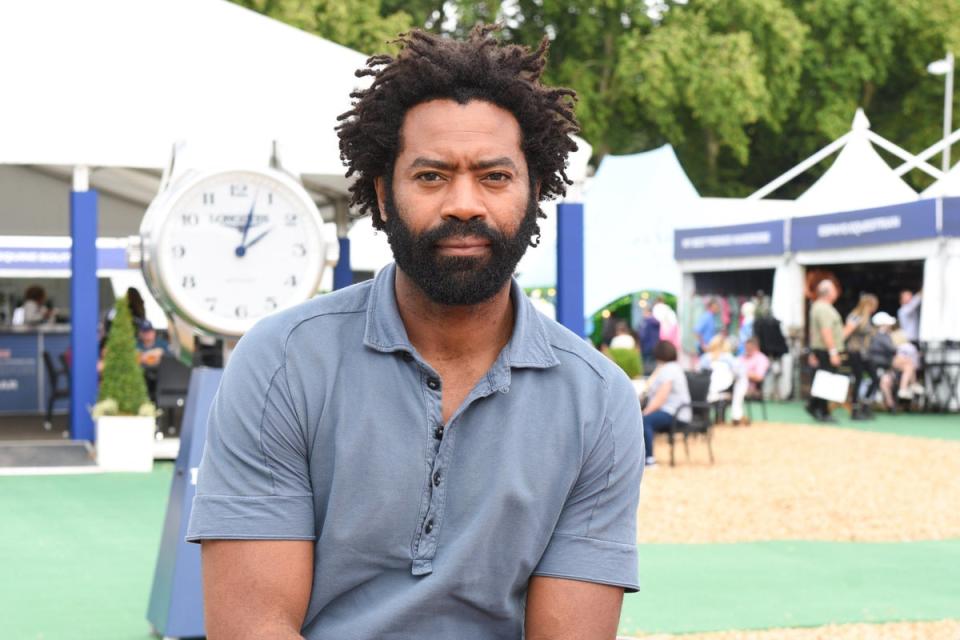 Longines Hospitality Lounge at Global Champions Tour: LONDON, ENGLAND - AUGUST 19: Nicholas Pinnock attends the Longines Global Champions Tour hospitality lounge, at Royal Hospital Chelsea on August 19, 2022 in London, England. (Dave Benett)