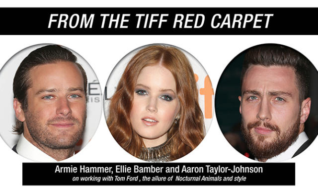 Armie Hammer and 'Nocturnal Animals' co-stars on working with Tom Ford,  Toronto and style