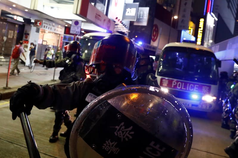 Hong Kong police fire tear gas in feverish start to 22nd weekend of protests in Hong Kong