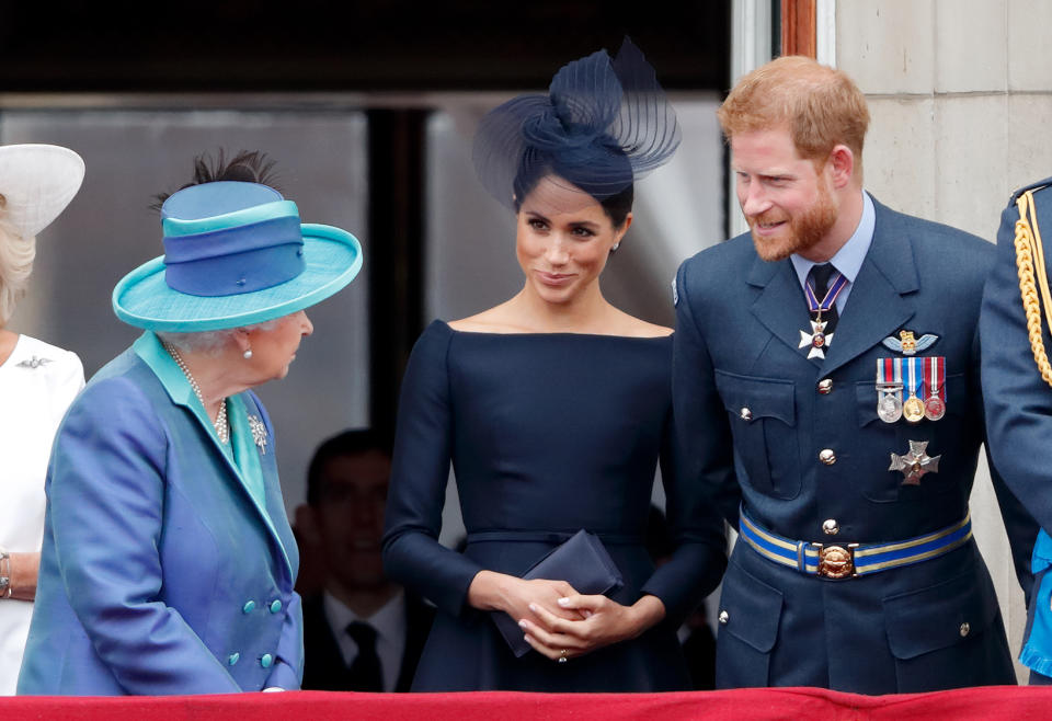 Harry Meghan Queen Elizabeth photograph represents baby number two news and royal reaction