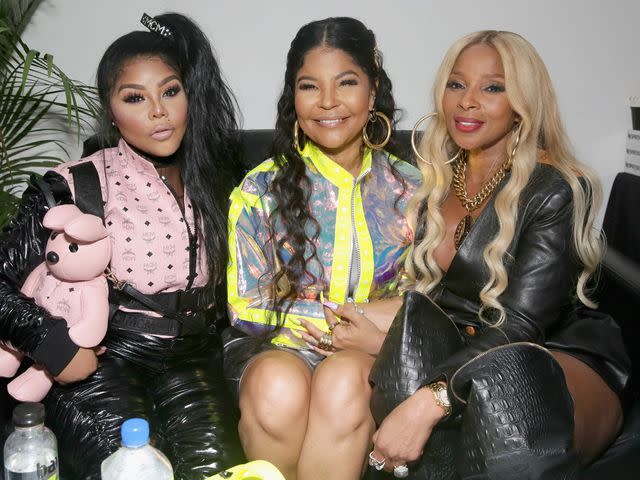 <p>Mireya Acierto/Getty</p> Lil' Kim, Misa Hylton Brim, and Mary J. Blige attend the premiere of "The Remix: Hip Hop x Fashion" at Tribeca Film Festival on May 02, 2019 in New York City.