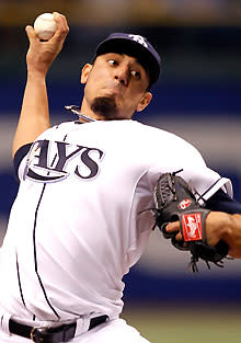 Matt Garza, at 6-foot-4, is the shortest among the Rays starting rotation