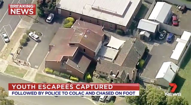Final two escapees caught in Colac. Source: 7 News
