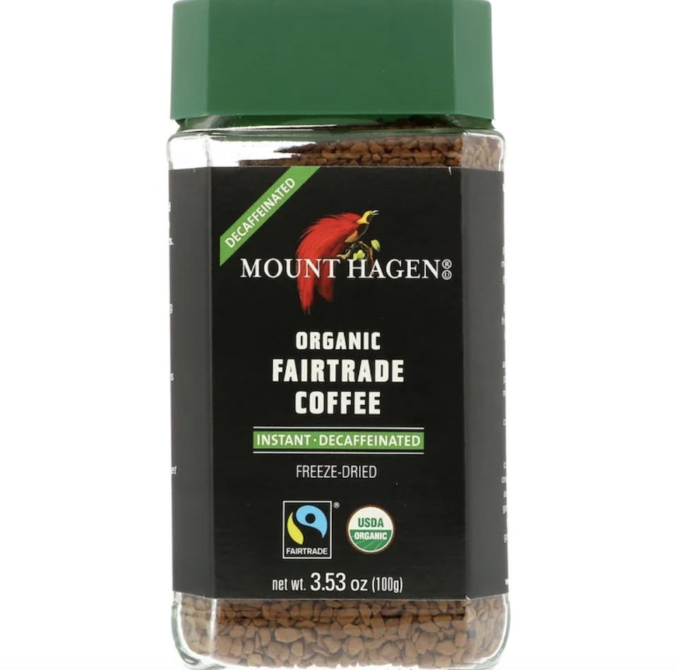 Mount Hagen, Organic Fairtrade Coffee, Instant, Decaffeinated. PHOTO: iHerb