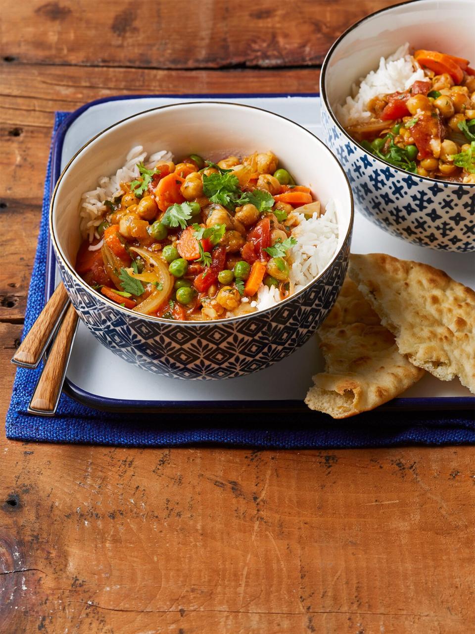 Usually made with chicken, this vegetarian version of the classic Indian dish is packed with the same spices in a flavorful creamy-tomato sauce.