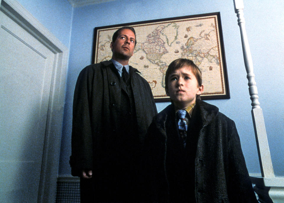 Bruce Willis and Haley Joel Osment in "The Sixth Sense"