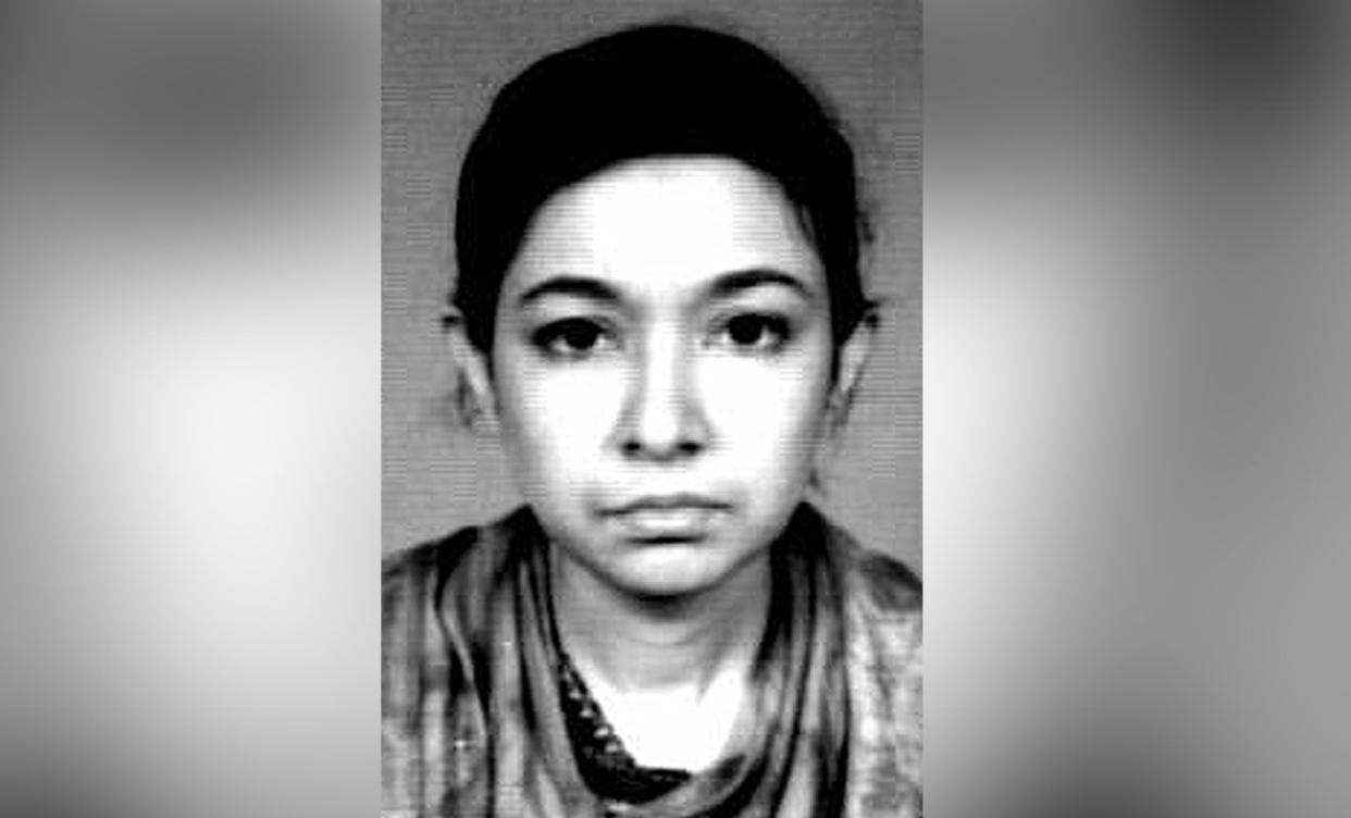 FILE - In this undated file photo originally released by the FBI on April 23, 2003, Aafia Siddiqui is shown. 