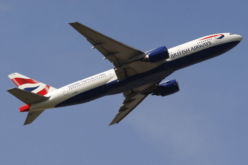 Un avión de la compañía British Airways en 2010.