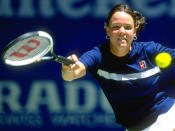 American Lindsay Davenport is a former world no.1 and won three Grand Slam titles at the 1998 US Open, Wimbledon in 1999 and the 2000 Australian Open.