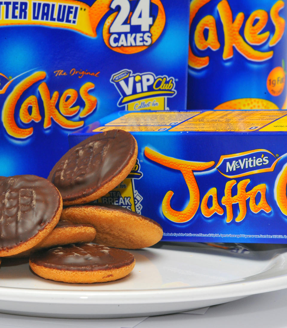 A Mcvitie's Jaffa Cakes pack of 30 costs about £2. Photo: PA