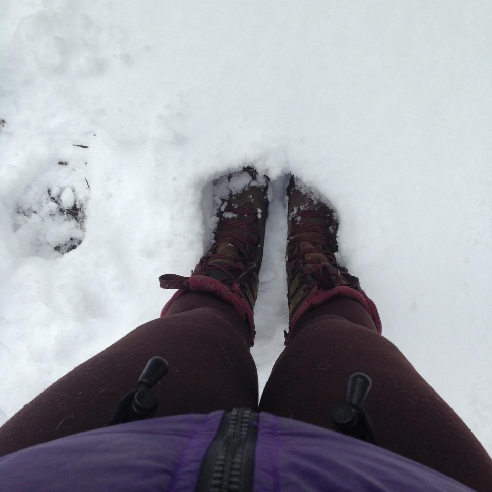 boots in snow