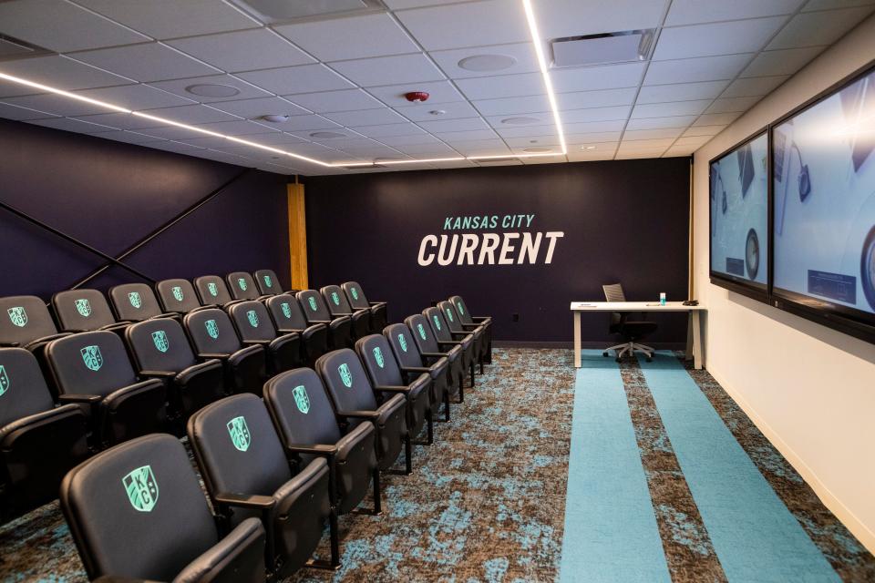 Kansas City Current film room.