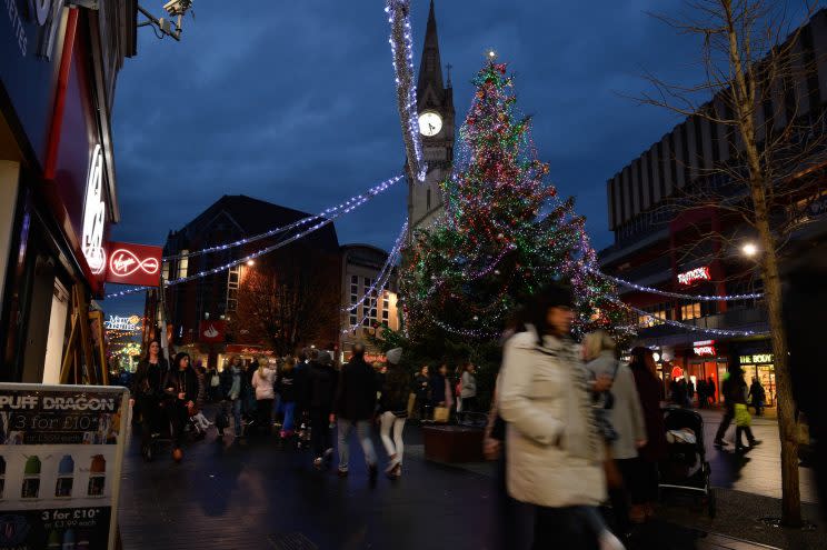 A city centre's Christmas tree has been branded a 