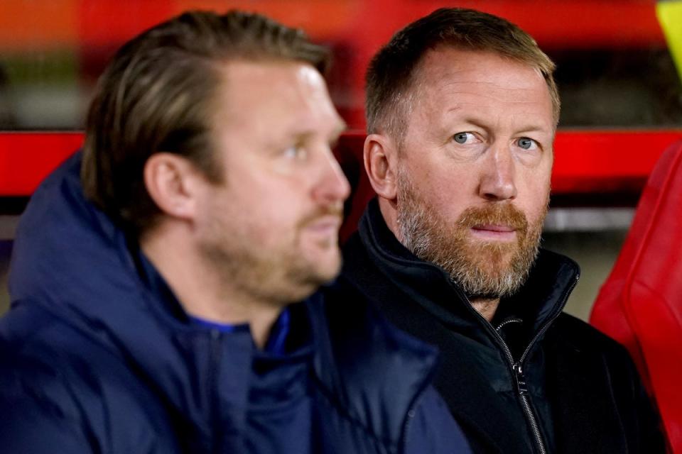 Graham Potter (right) is expected to welcome new arrivals this month (Mike Egerton/PA) (PA Wire)