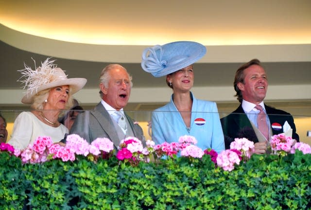 Thomas Kingston with Lady Gabriella and King and Queen