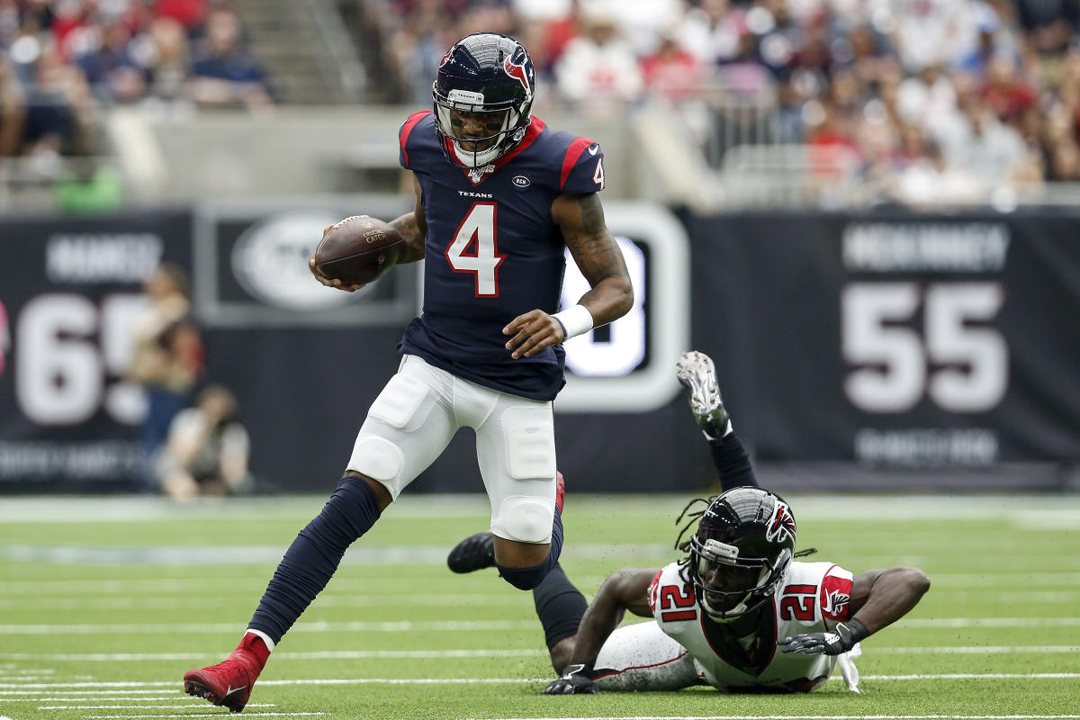 Watson throws 5 TDs, 3 to Fuller; Texans top Falcons 53-32 - The