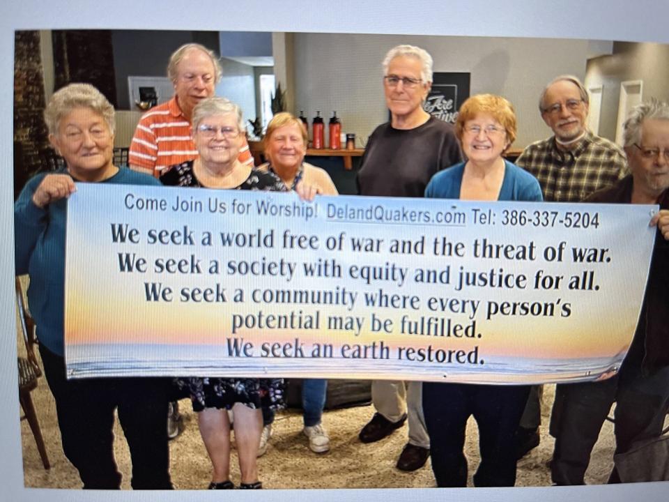 Members of a Volusia County Quaker group are working toward world peace, equality, justice, opportunity for all, and restoration of the environment. They've been involved in various efforts over the years to bring those goals closer to reality.