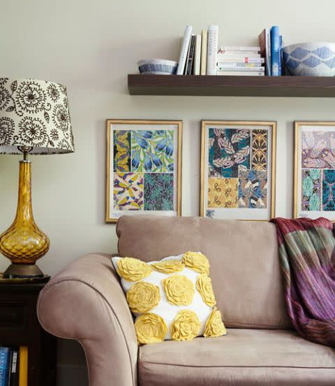 9) Multi-Print Boho Living Room