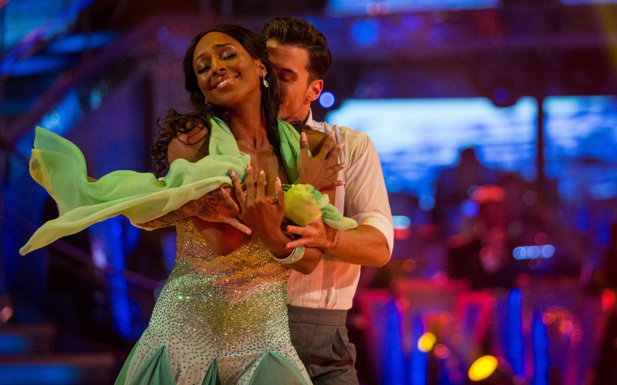 Alexandra Burke and her dance partner Gorka Marquez