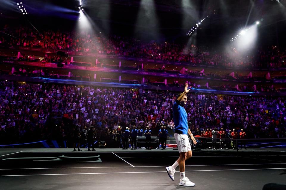 Roger Federer was the centre of attention on his farewell appearance (John Walton/PA) (PA Wire)