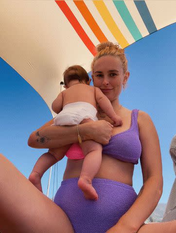 <p>Rumer Willis/Instagram</p> Rumer Willis with her daughter Louetta