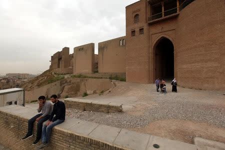 People visit the Citadel of Erbil in Erbil, Iraq April 23, 2017. REUTERS/Azad Lashkari
